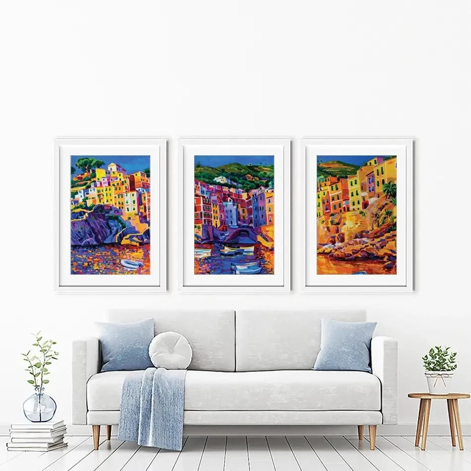 Amalfi Coast Framed Art Print Trio Amalfi Coast Framed Art Print Trio wall art product Ivailo Nikolov / Shutterstock