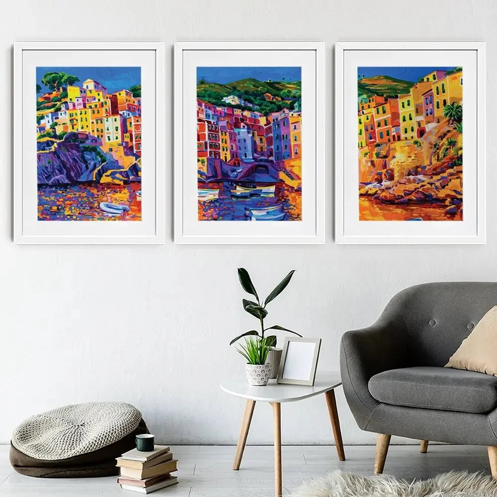 Amalfi Coast Framed Art Print Trio Amalfi Coast Framed Art Print Trio wall art product Ivailo Nikolov / Shutterstock