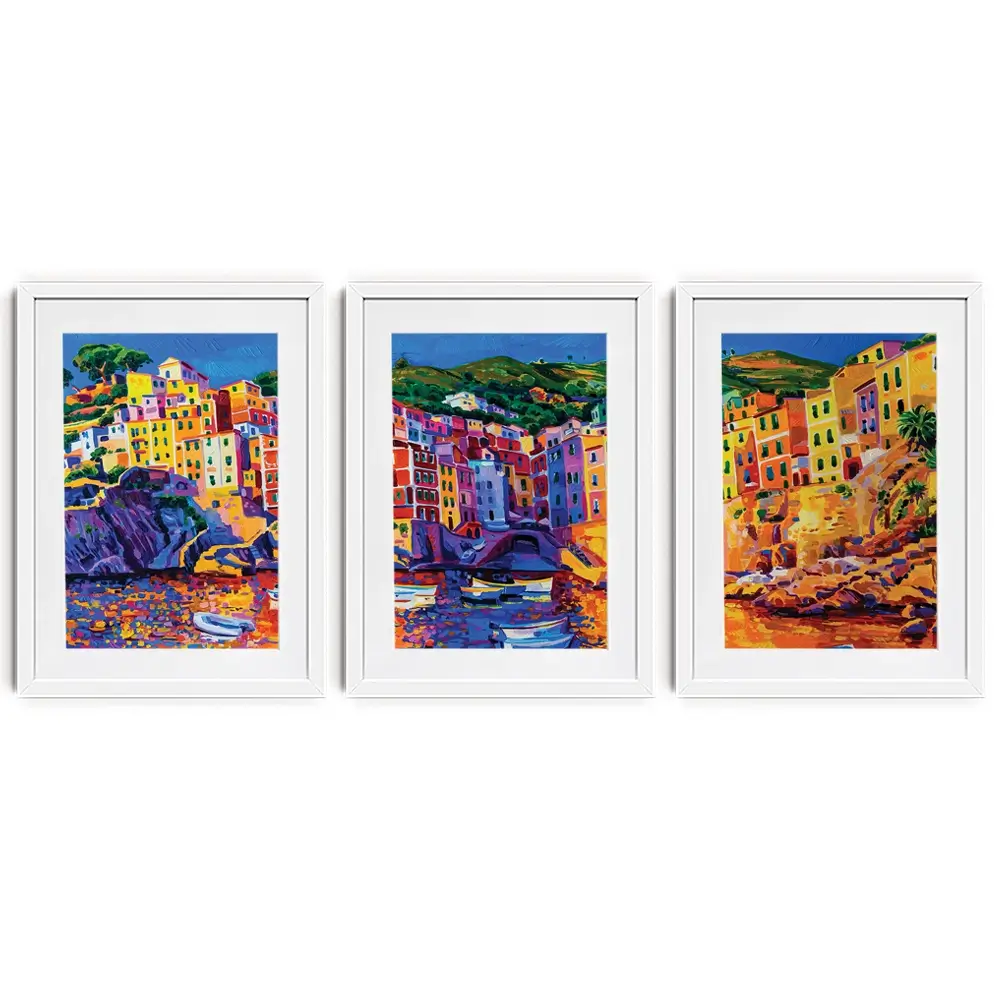 Amalfi Coast Framed Art Print Trio Amalfi Coast Framed Art Print Trio wall art product Ivailo Nikolov / Shutterstock