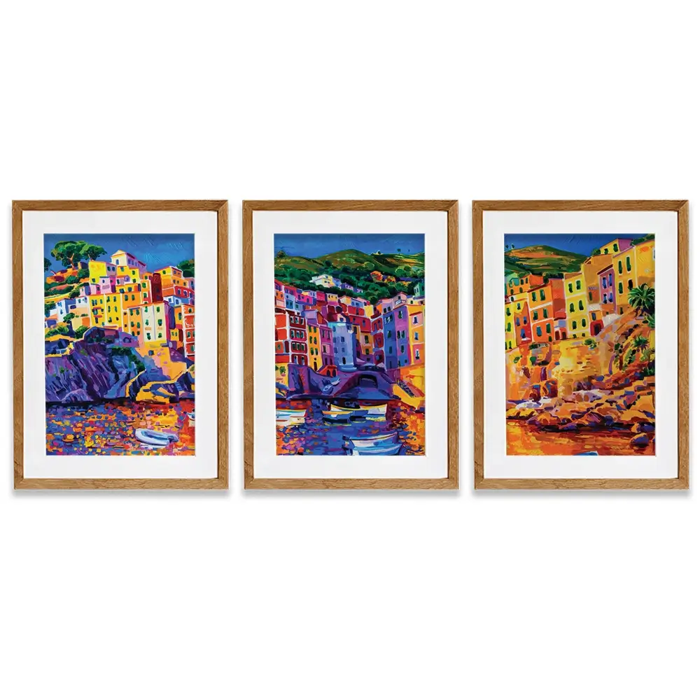 Amalfi Coast Framed Art Print Trio Amalfi Coast Framed Art Print Trio wall art product Ivailo Nikolov / Shutterstock
