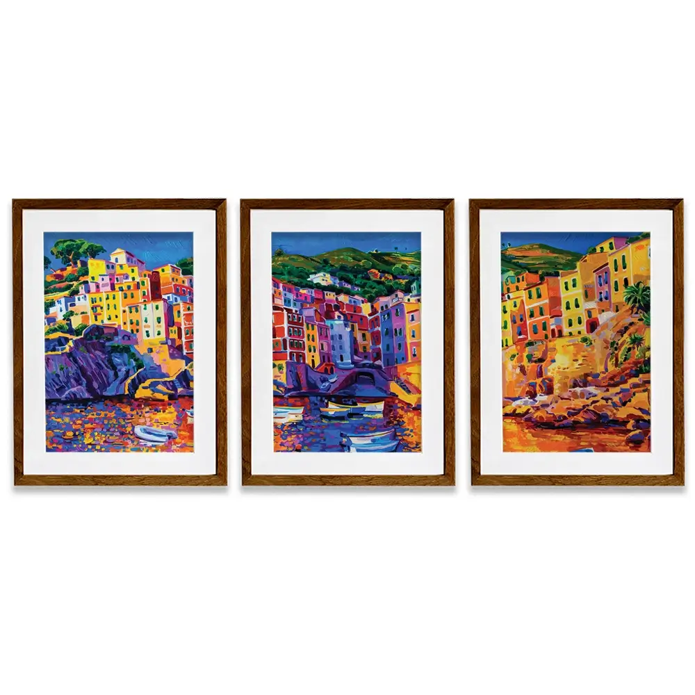 Amalfi Coast Framed Art Print Trio Amalfi Coast Framed Art Print Trio wall art product Ivailo Nikolov / Shutterstock