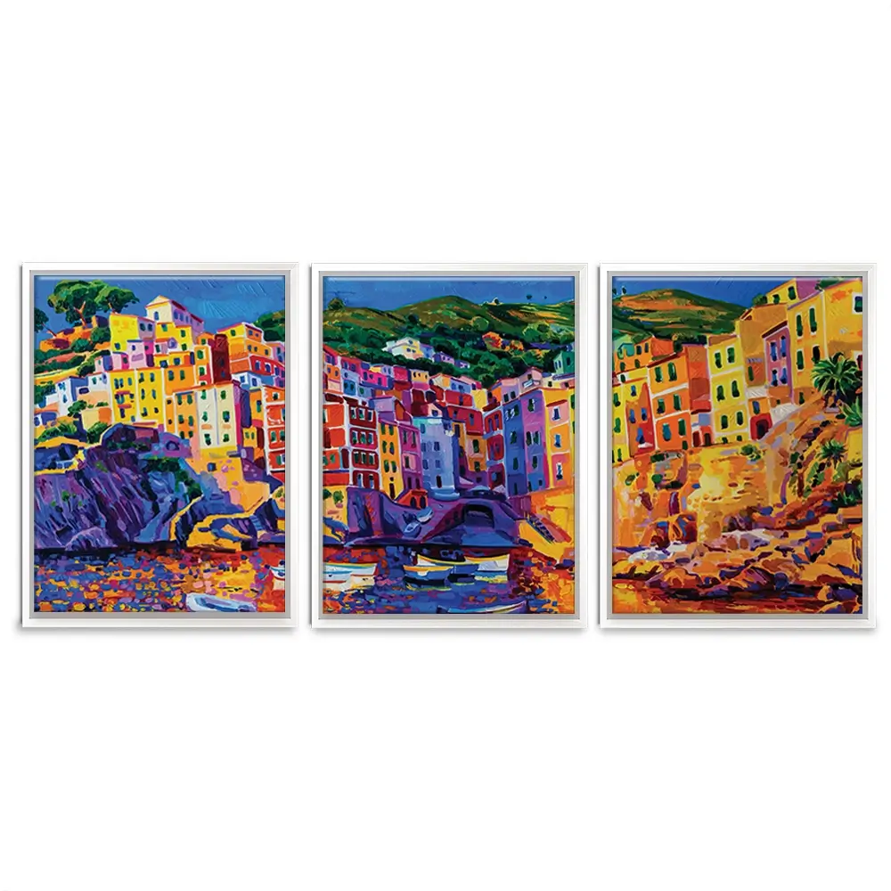 Amalfi Coast Trio Canvas Print Amalfi Coast Trio Canvas Print wall art product Ivailo Nikolov / Shutterstock