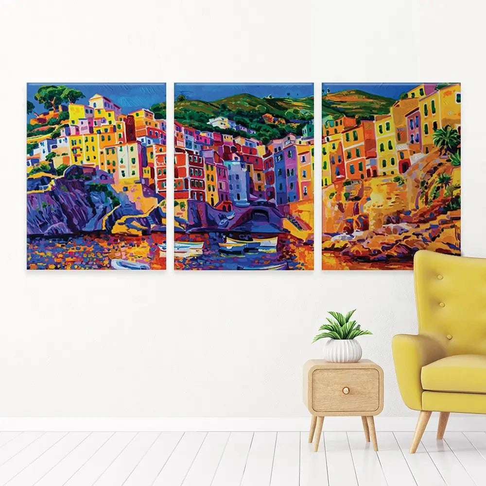 Amalfi Coast Trio Canvas Print Amalfi Coast Trio Canvas Print wall art product Ivailo Nikolov / Shutterstock