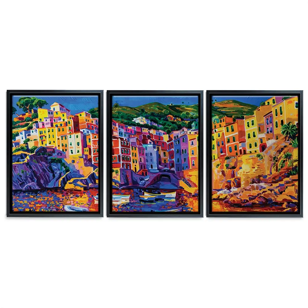 Amalfi Coast Trio Canvas Print Amalfi Coast Trio Canvas Print wall art product Ivailo Nikolov / Shutterstock