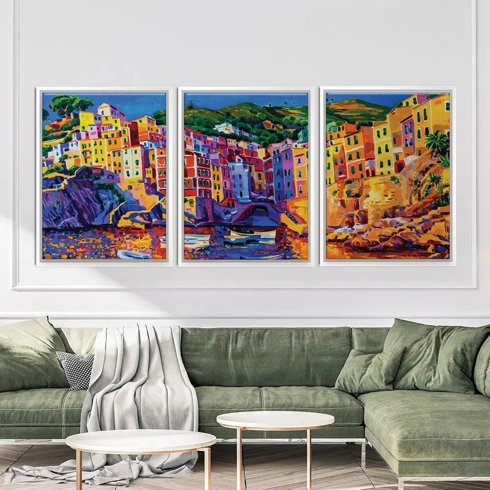 Amalfi Coast Trio Canvas Print Amalfi Coast Trio Canvas Print wall art product Ivailo Nikolov / Shutterstock