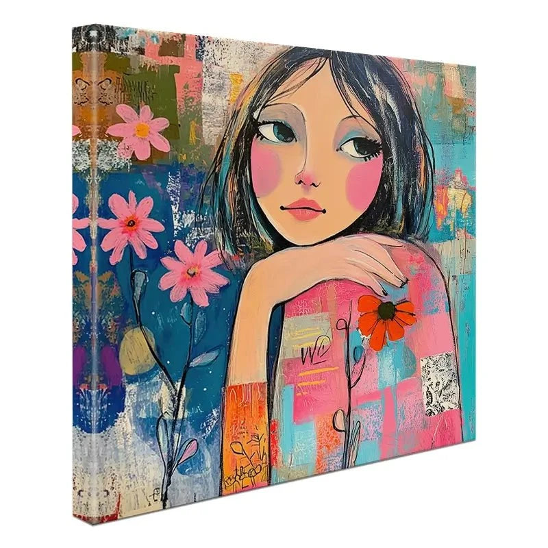 Amongst The Flowers Canvas Print Amongst The Flowers Canvas Print wall art product Tanya Ocean