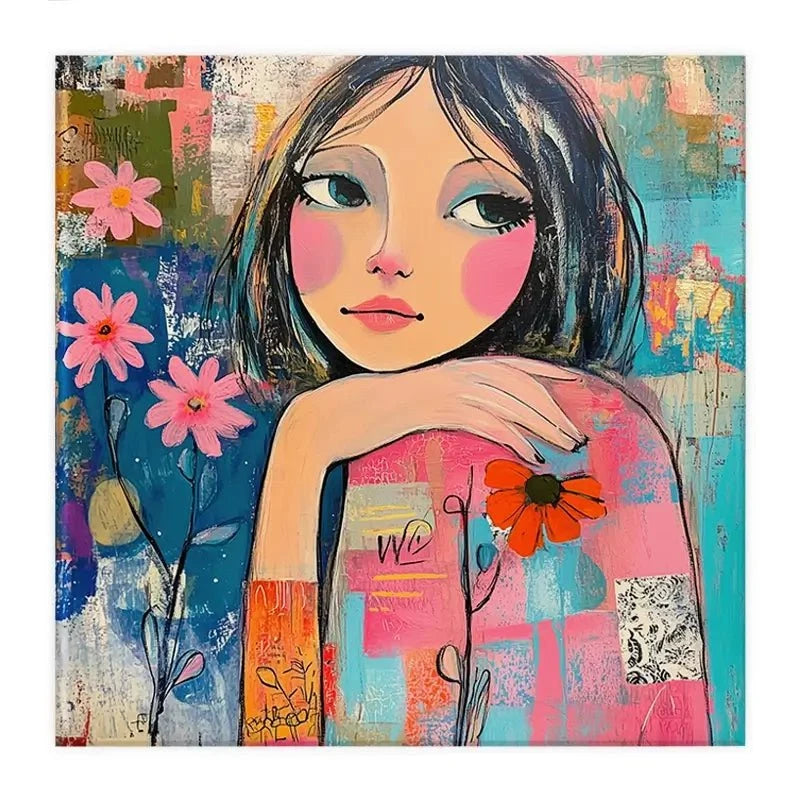 Amongst The Flowers Canvas Print Amongst The Flowers Canvas Print wall art product Tanya Ocean