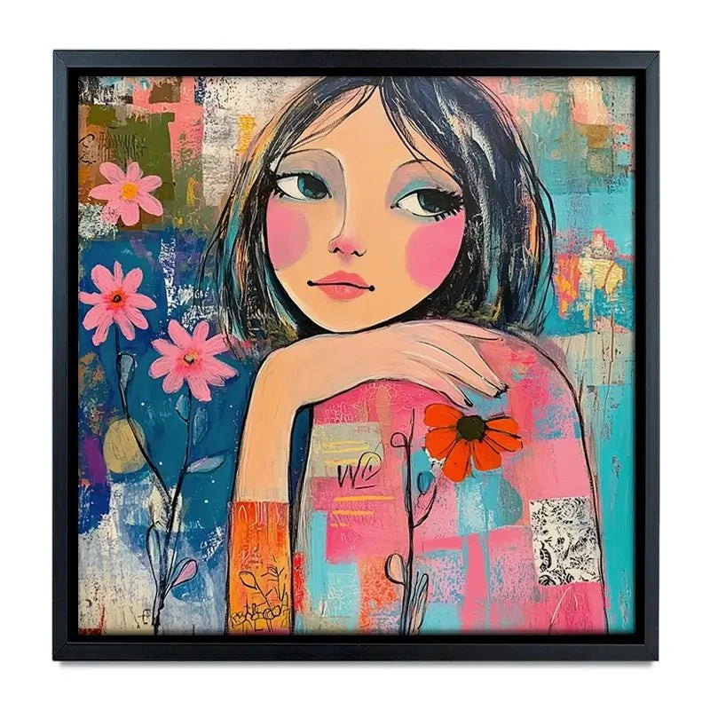 Amongst The Flowers Canvas Print Amongst The Flowers Canvas Print wall art product Tanya Ocean
