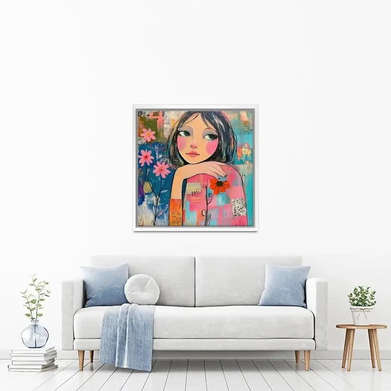 Amongst The Flowers Canvas Print Amongst The Flowers Canvas Print wall art product Tanya Ocean