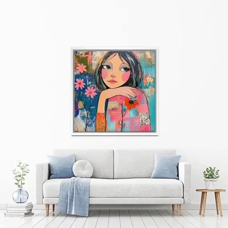 Amongst The Flowers Canvas Print Amongst The Flowers Canvas Print wall art product Tanya Ocean