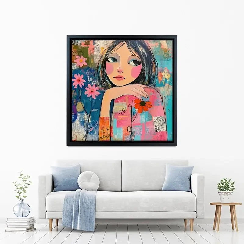 Amongst The Flowers Canvas Print Amongst The Flowers Canvas Print wall art product Tanya Ocean