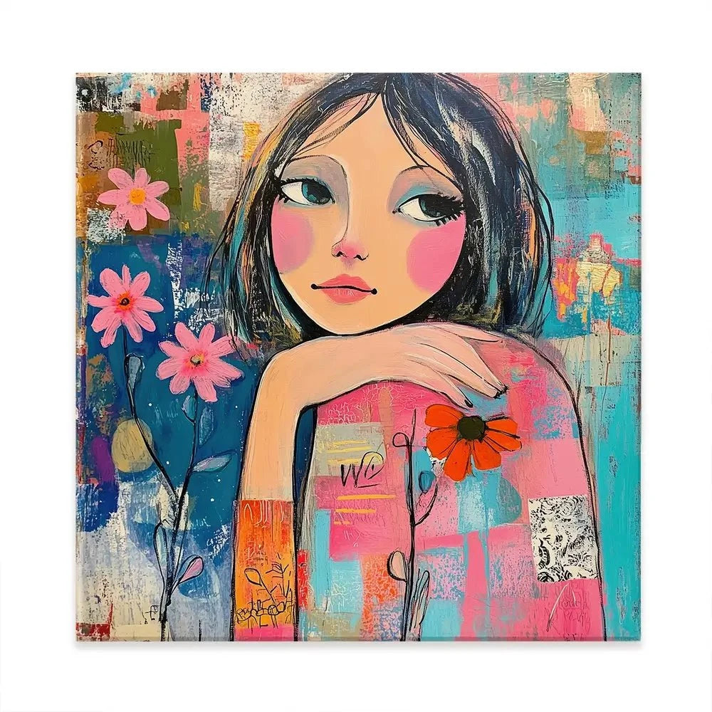 Amongst The Flowers Canvas Print Amongst The Flowers Canvas Print wall art product Tanya Ocean