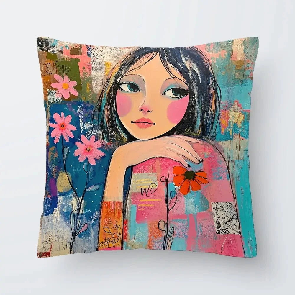 Amongst The Flowers Cushion Amongst The Flowers Cushion wall art product Tanya Ocean