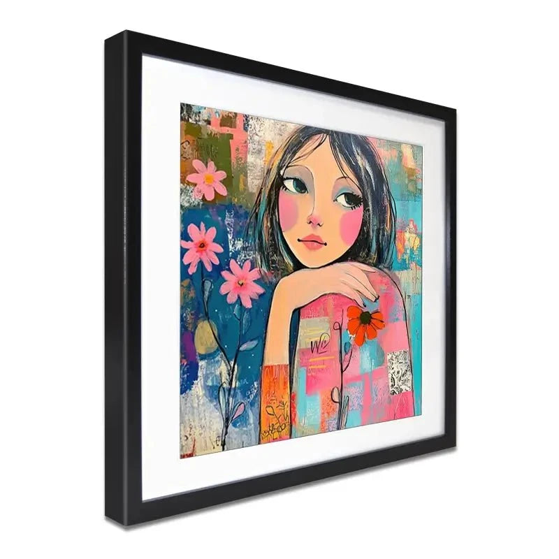 Amongst The Flowers Framed Art Print Amongst The Flowers Framed Art Print wall art product Tanya Ocean
