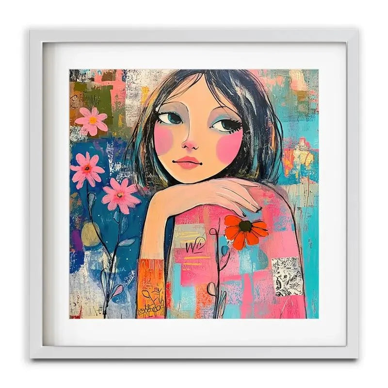 Amongst The Flowers Framed Art Print Amongst The Flowers Framed Art Print wall art product Tanya Ocean