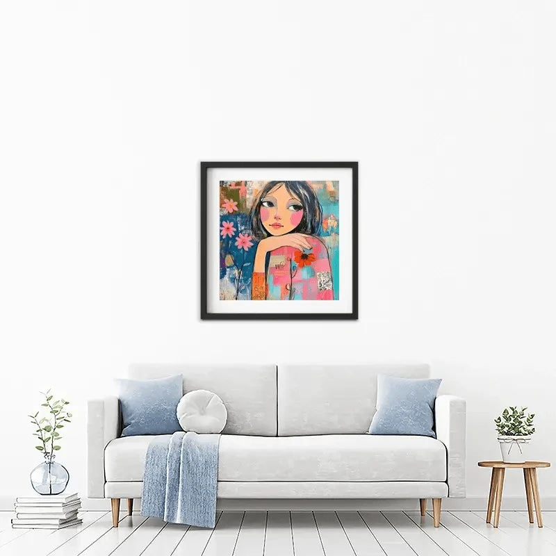Amongst The Flowers Framed Art Print Amongst The Flowers Framed Art Print wall art product Tanya Ocean