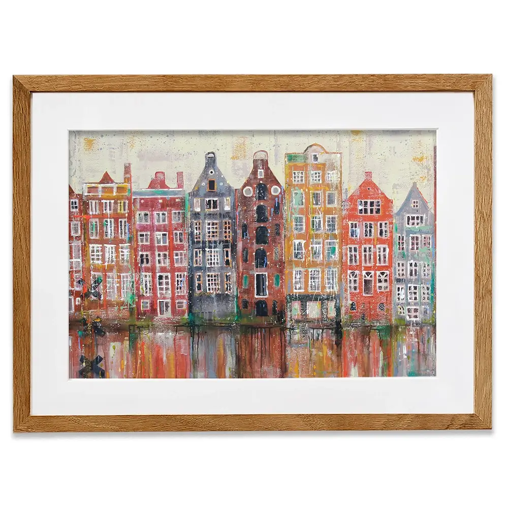 Amsterdam Damrak Framed Art Print Amsterdam Damrak Framed Art Print wall art product Studio Paint-Ing