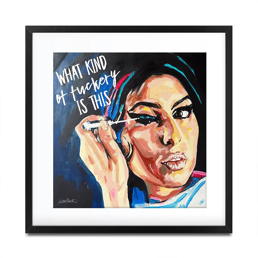 Amy Winehouse Mirror Image Square Framed Art Print Amy Winehouse Mirror Image Square Framed Art Print wall art product Juliet Stockton