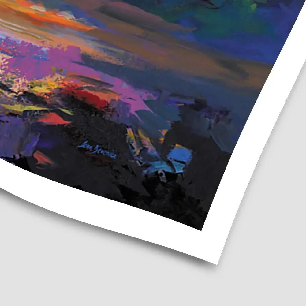 An Ocean Sunset Art Print An Ocean Sunset Art Print wall art product Leon Devenice