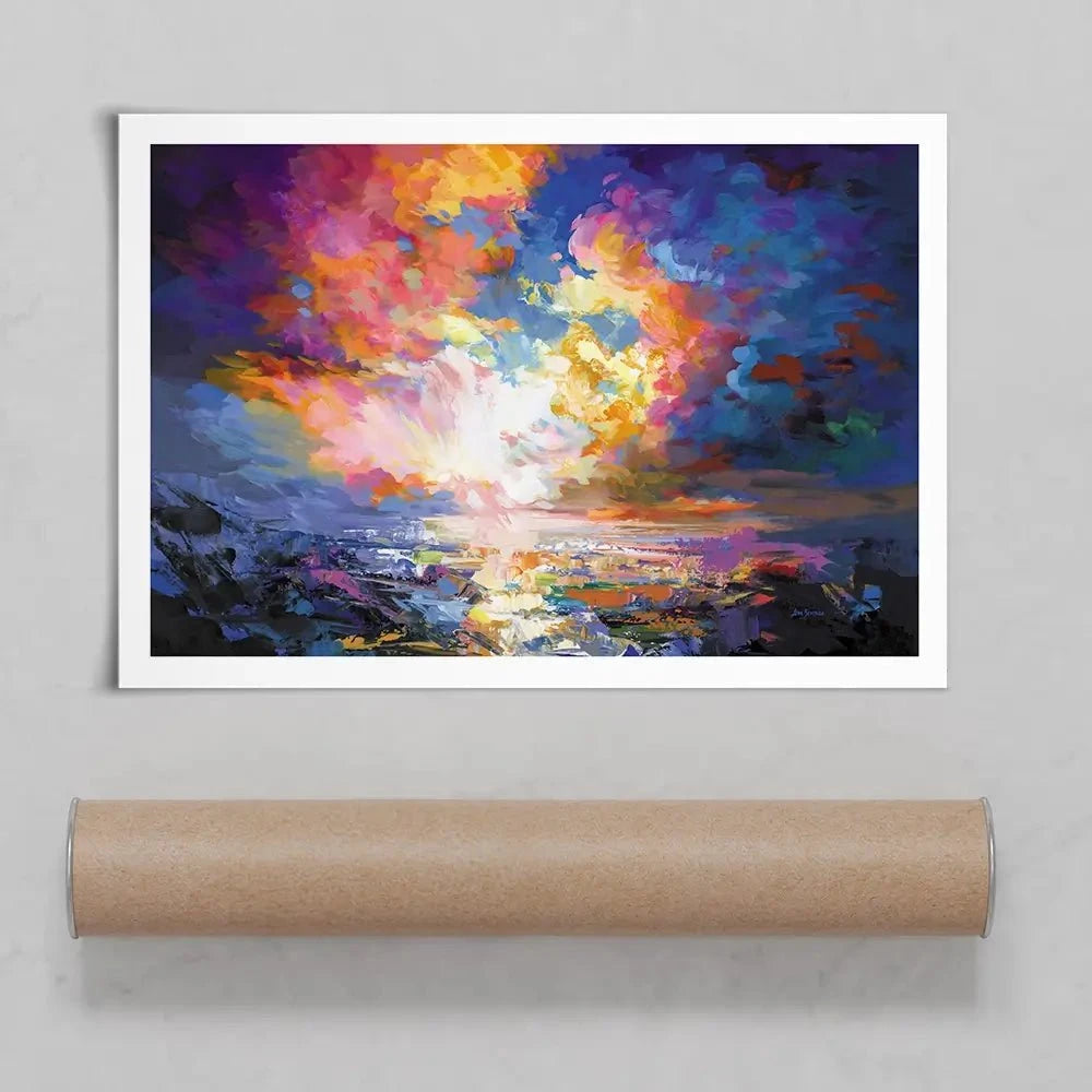 An Ocean Sunset Art Print An Ocean Sunset Art Print wall art product Leon Devenice