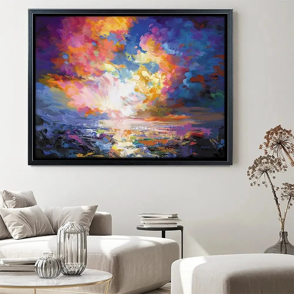 An Ocean Sunset Canvas Print An Ocean Sunset Canvas Print wall art product Leon Devenice