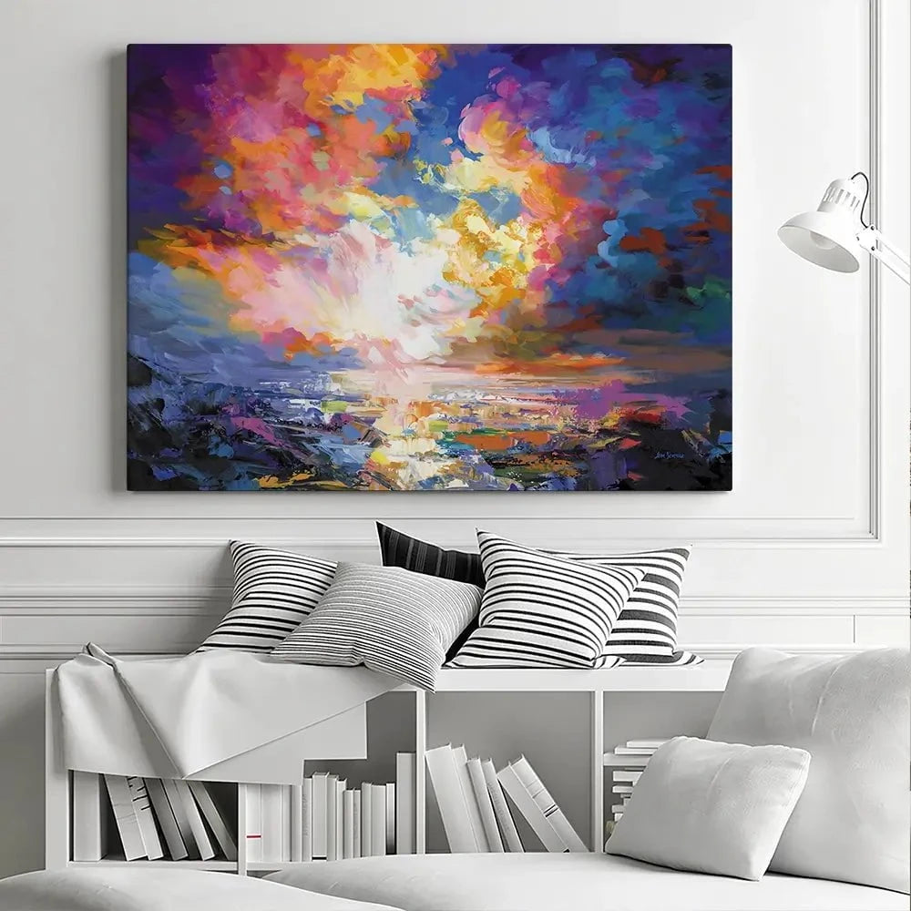 An Ocean Sunset Canvas Print An Ocean Sunset Canvas Print wall art product Leon Devenice