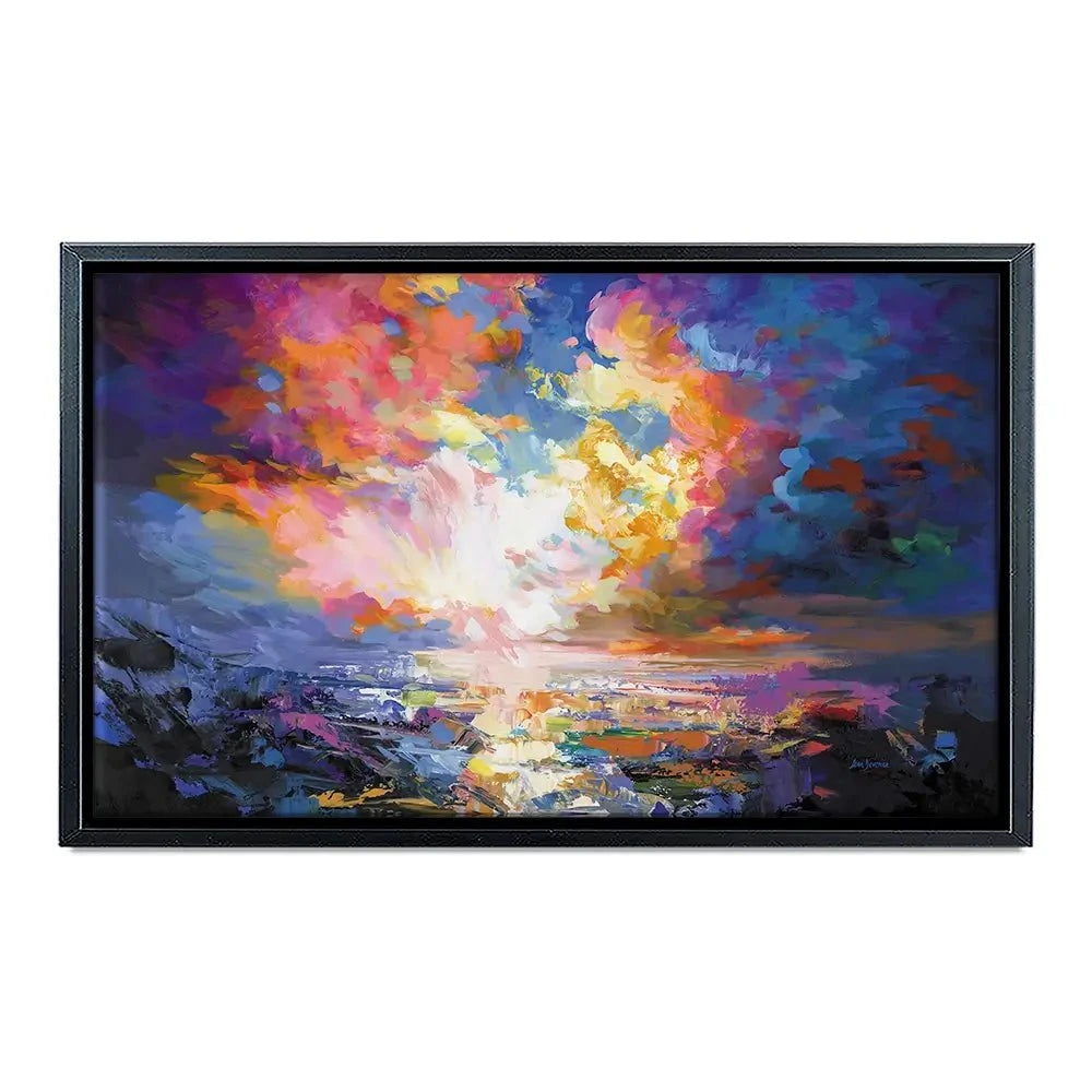 An Ocean Sunset Canvas Print An Ocean Sunset Canvas Print wall art product Leon Devenice