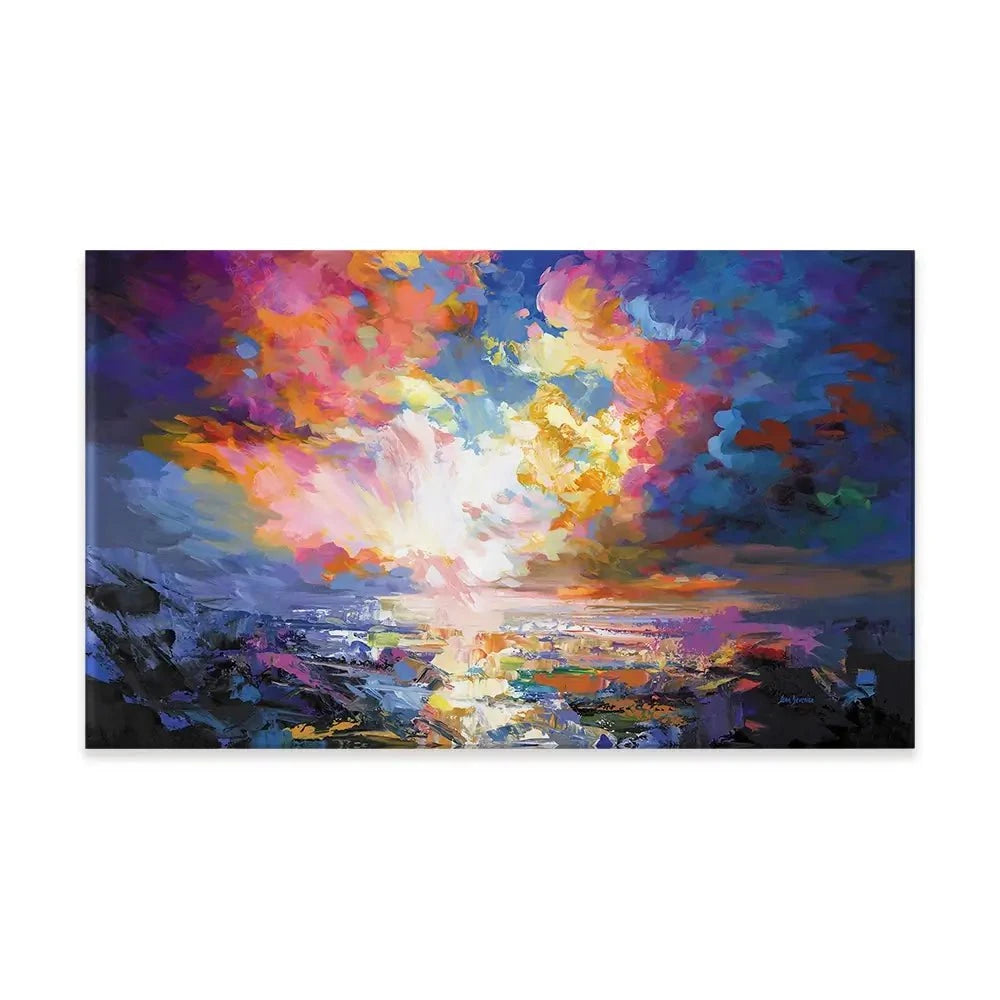 An Ocean Sunset Canvas Print An Ocean Sunset Canvas Print wall art product Leon Devenice
