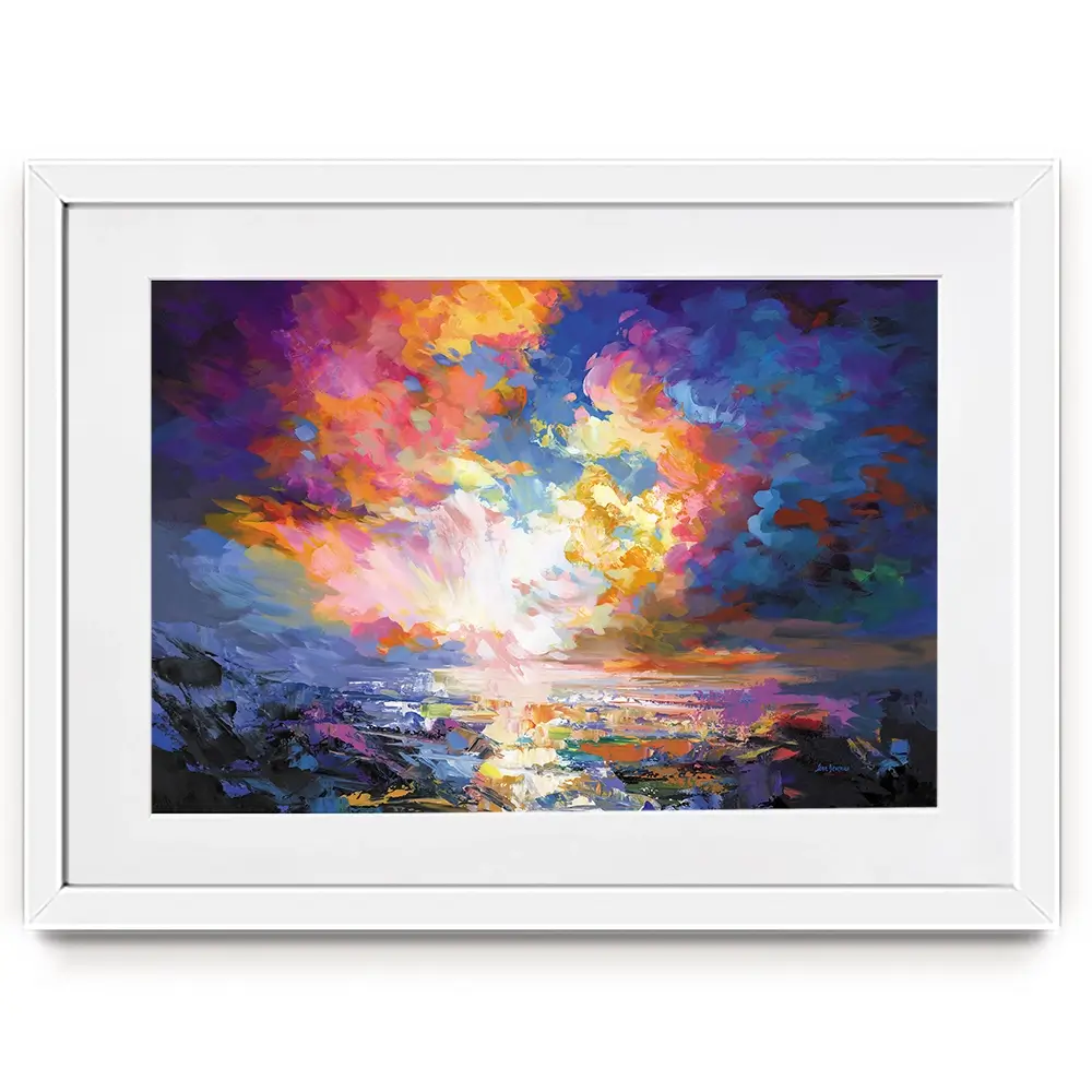 An Ocean Sunset Framed Art Print An Ocean Sunset Framed Art Print wall art product Leon Devenice