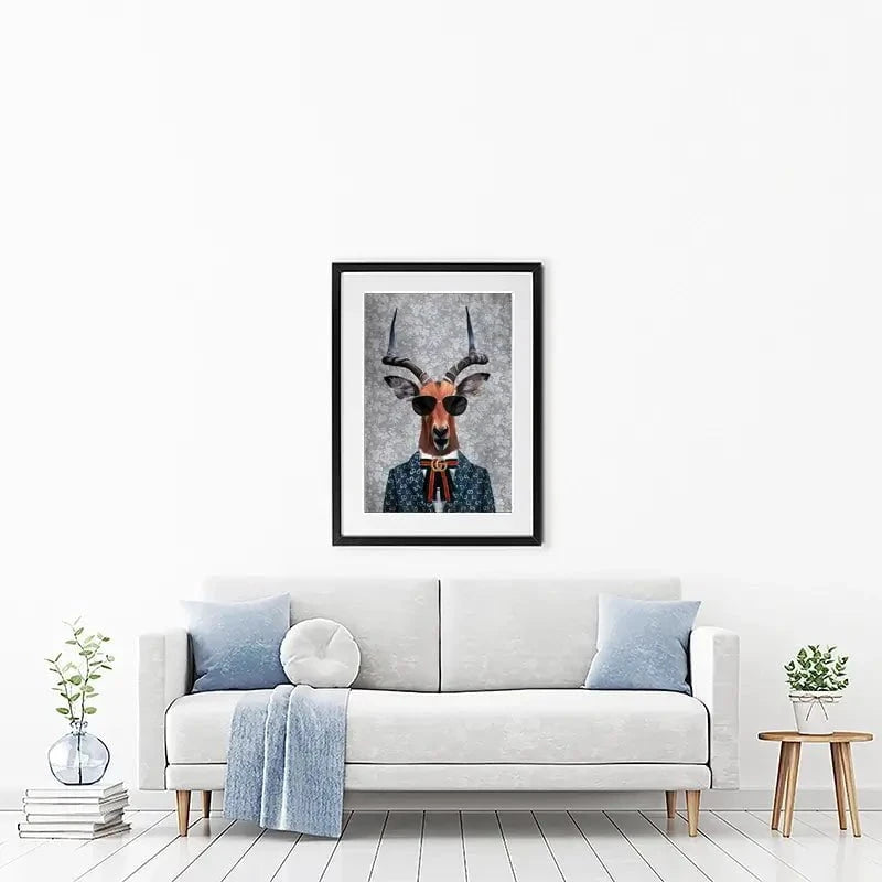 Antelope Framed Art Print Antelope Framed Art Print wall art product Svetlana Aleynikova