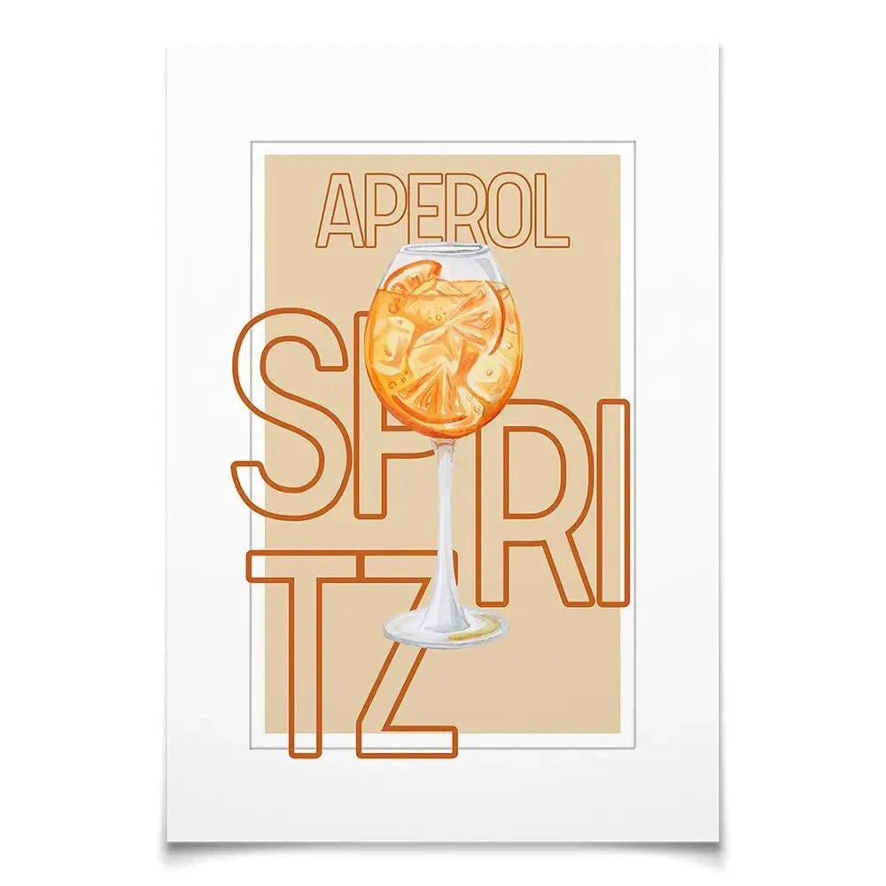 Aperol Spritz Art Print Aperol Spritz Art Print wall art product Art Print Shop