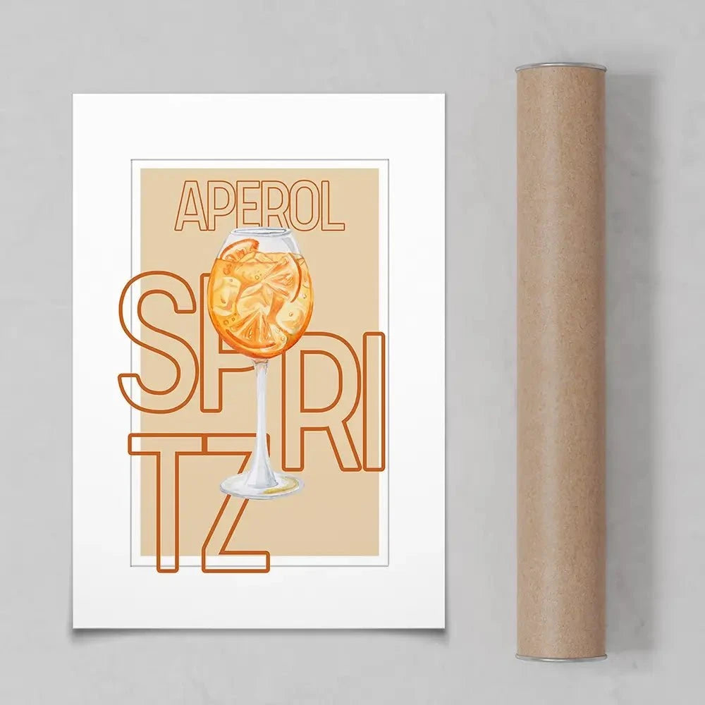Aperol Spritz Art Print Aperol Spritz Art Print wall art product Art Print Shop