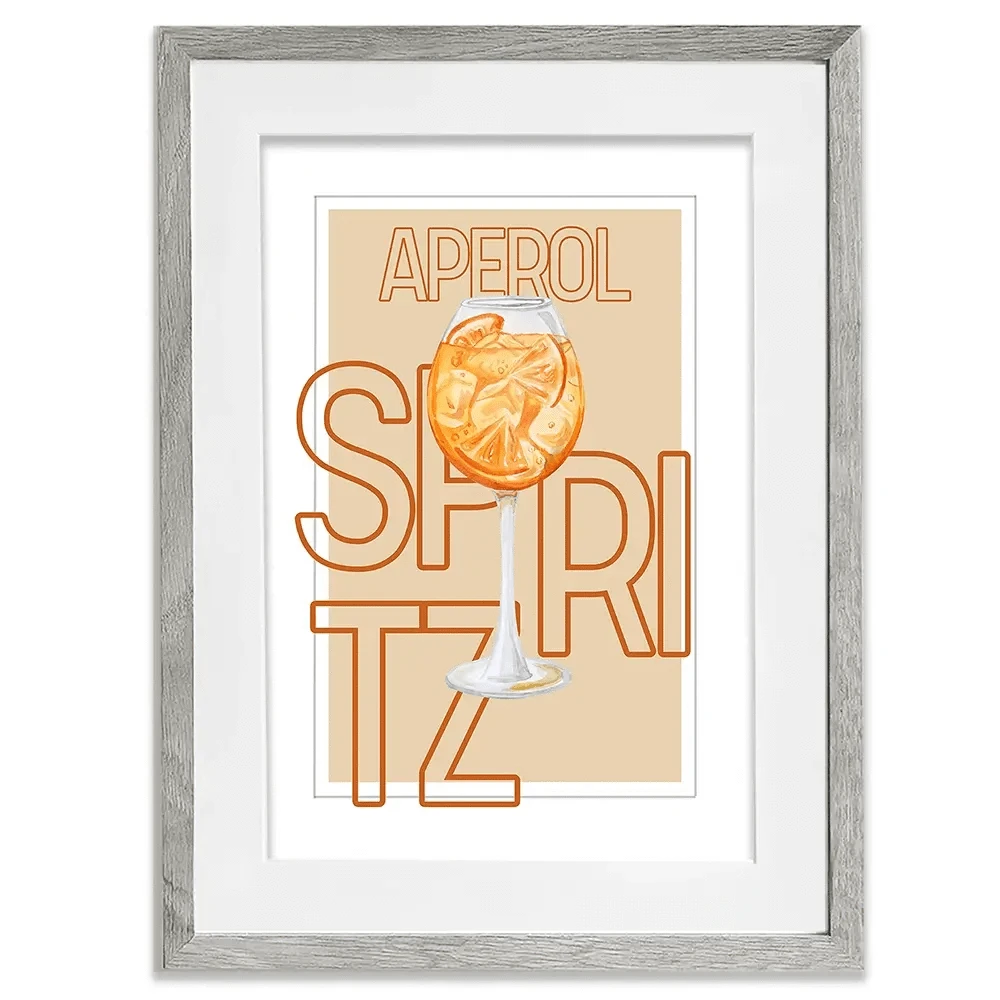Aperol Spritz Framed Art Print Aperol Spritz Framed Art Print wall art product Art Print Shop