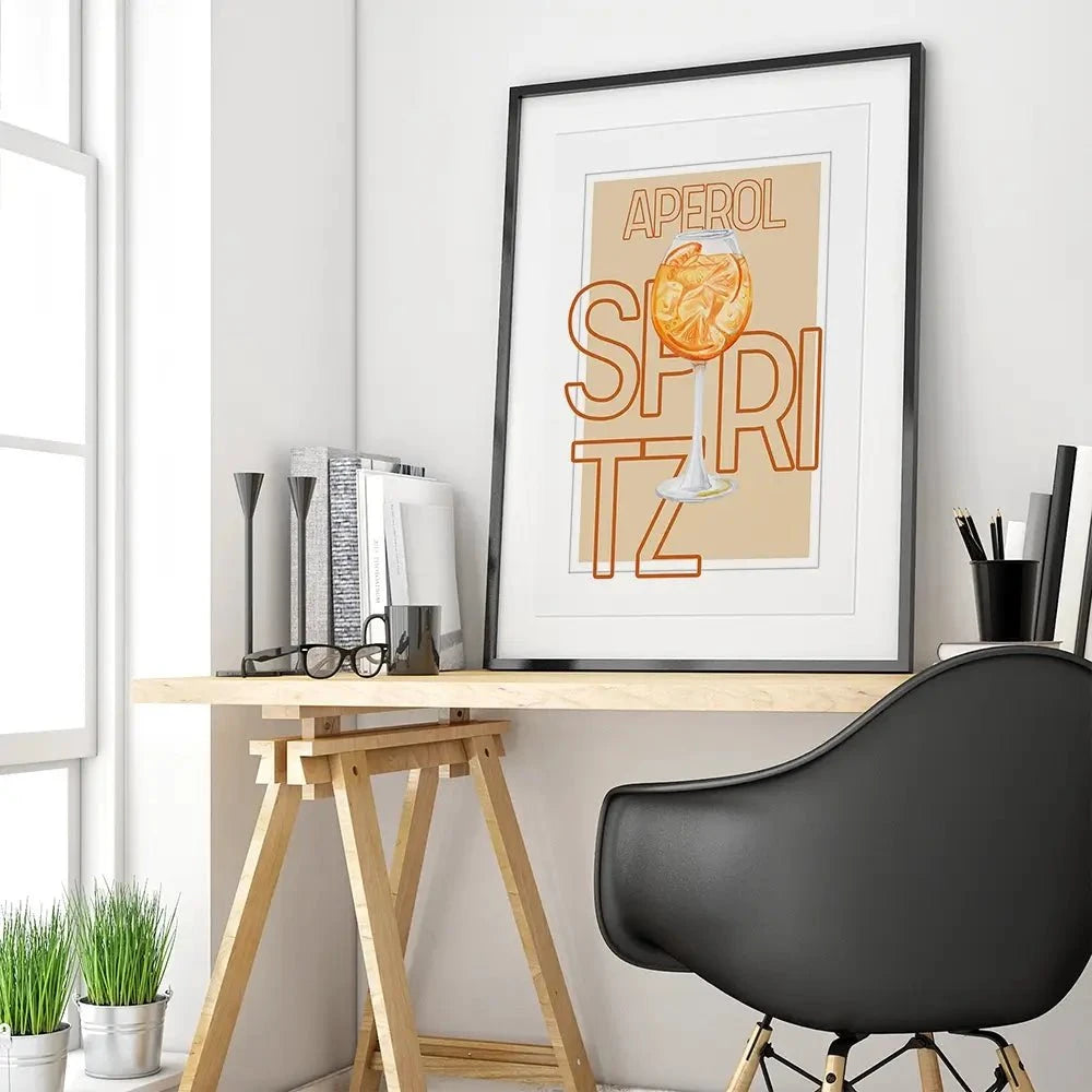 Aperol Spritz Framed Art Print Aperol Spritz Framed Art Print wall art product Art Print Shop