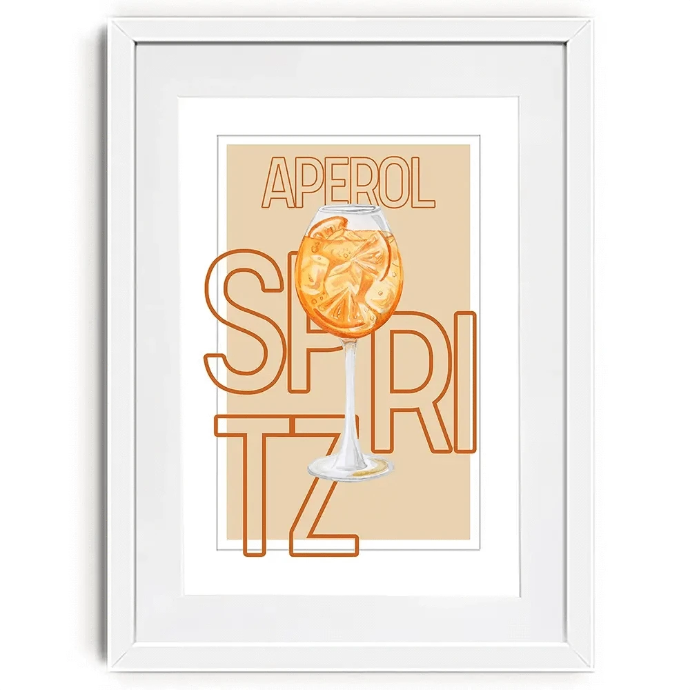 Aperol Spritz Framed Art Print Aperol Spritz Framed Art Print wall art product Art Print Shop