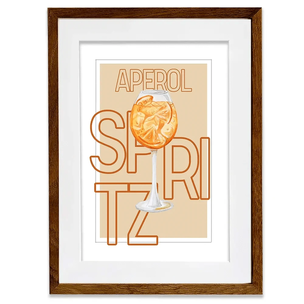 Aperol Spritz Framed Art Print Aperol Spritz Framed Art Print wall art product Art Print Shop