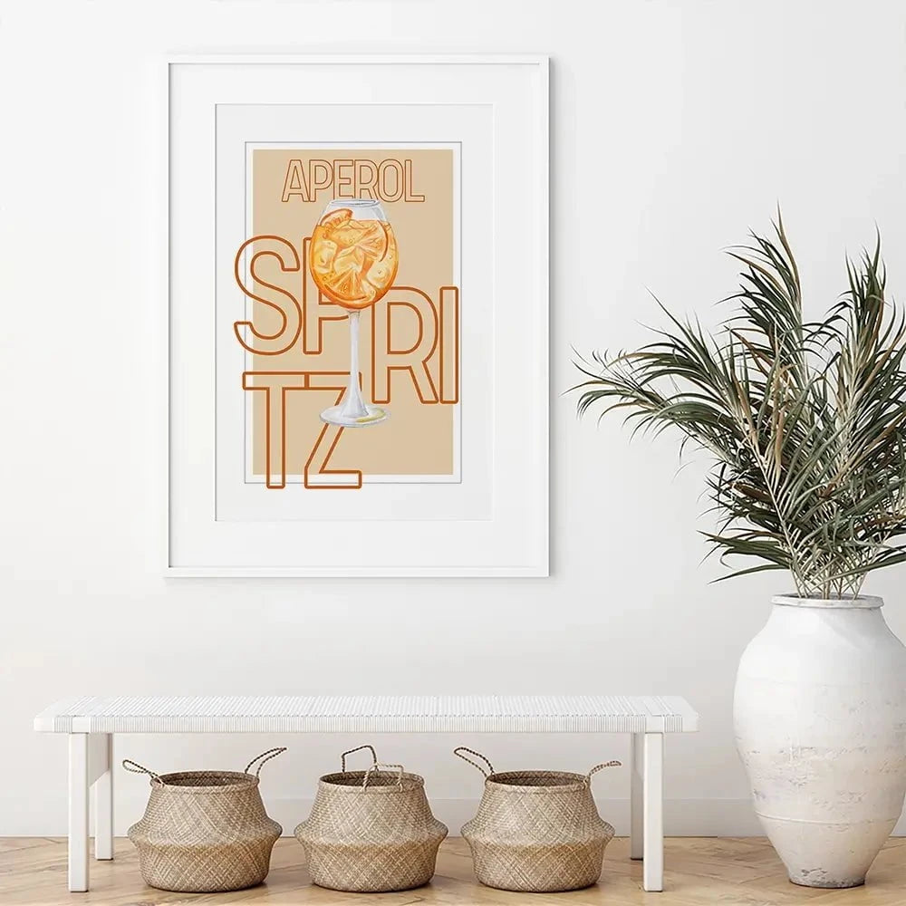 Aperol Spritz Framed Art Print Aperol Spritz Framed Art Print wall art product Art Print Shop