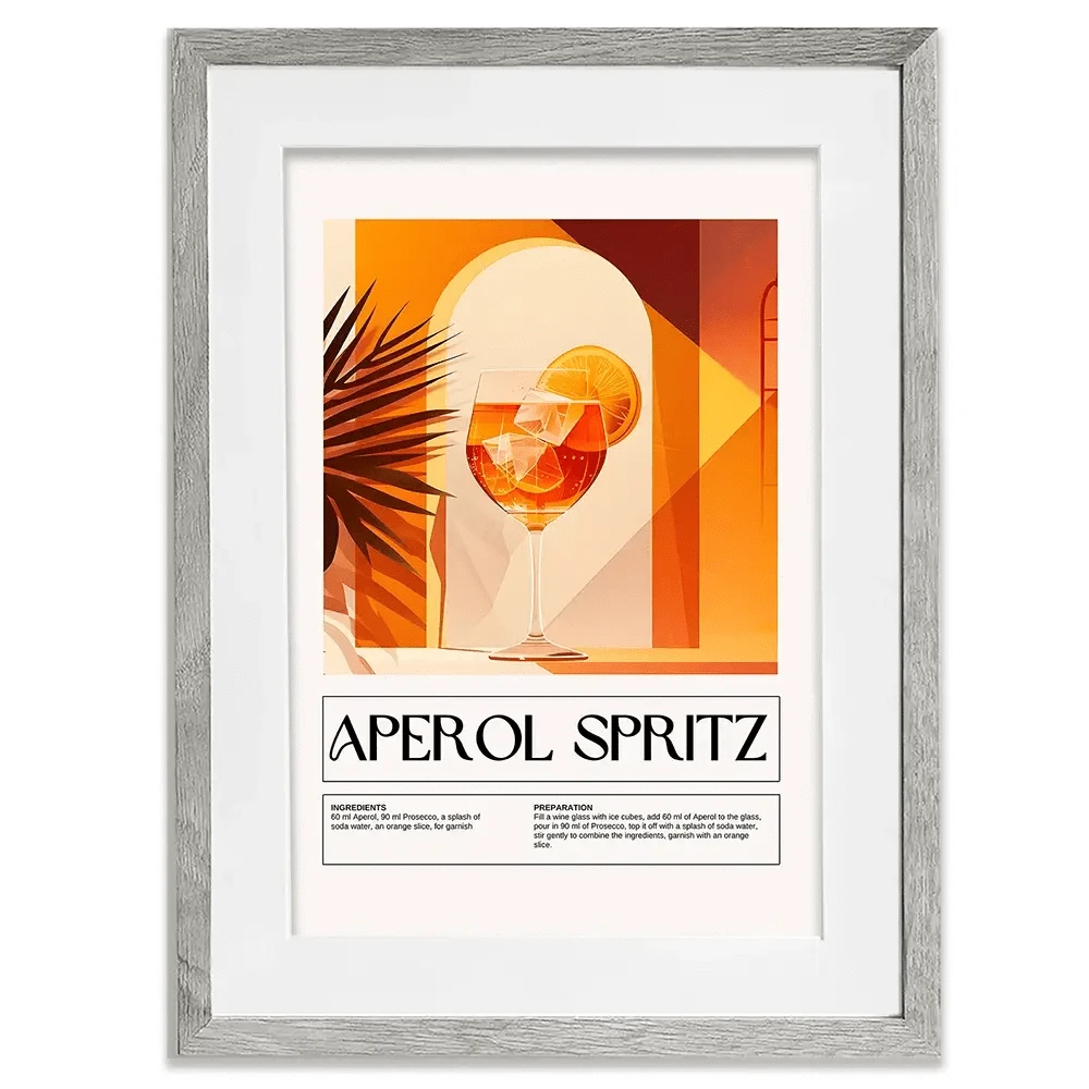 Aperol Spritz Recipe Framed Art Print Aperol Spritz Recipe Framed Art Print wall art product Art Print Shop