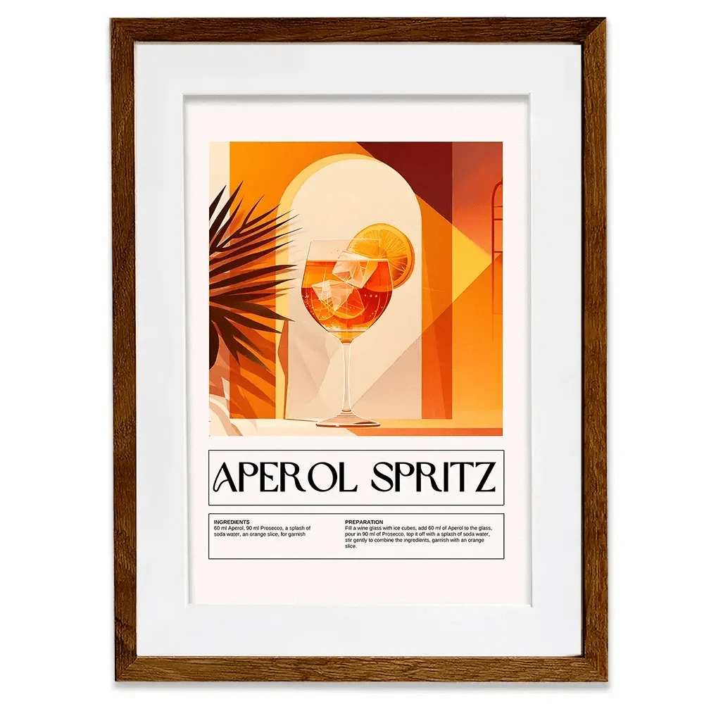 Aperol Spritz Recipe Framed Art Print Aperol Spritz Recipe Framed Art Print wall art product Art Print Shop