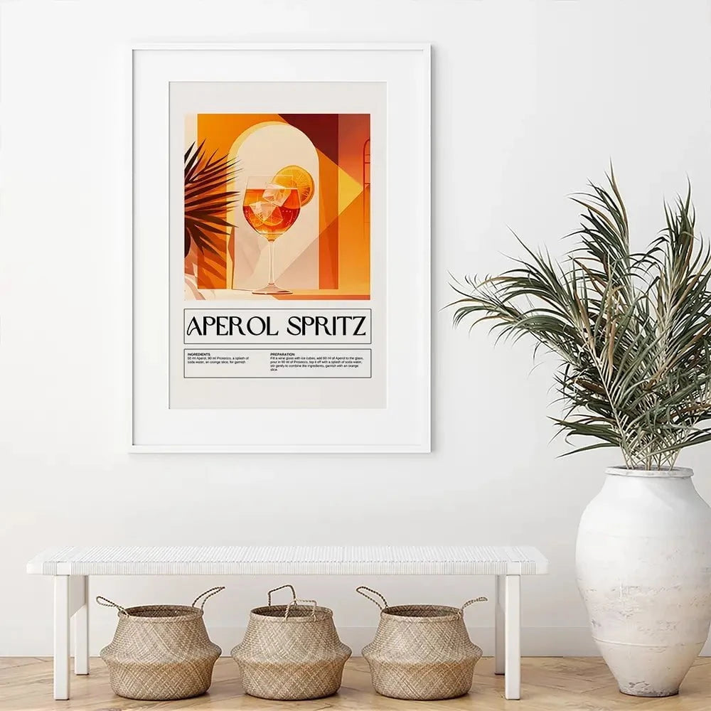 Aperol Spritz Recipe Framed Art Print Aperol Spritz Recipe Framed Art Print wall art product Art Print Shop