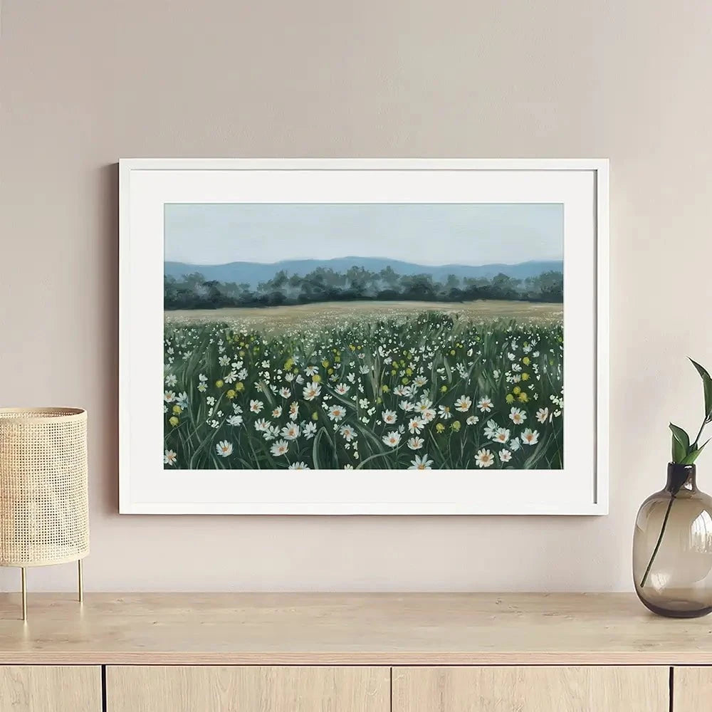 April Flower Field Framed Art Print April Flower Field Framed Art Print wall art product Grace Popp