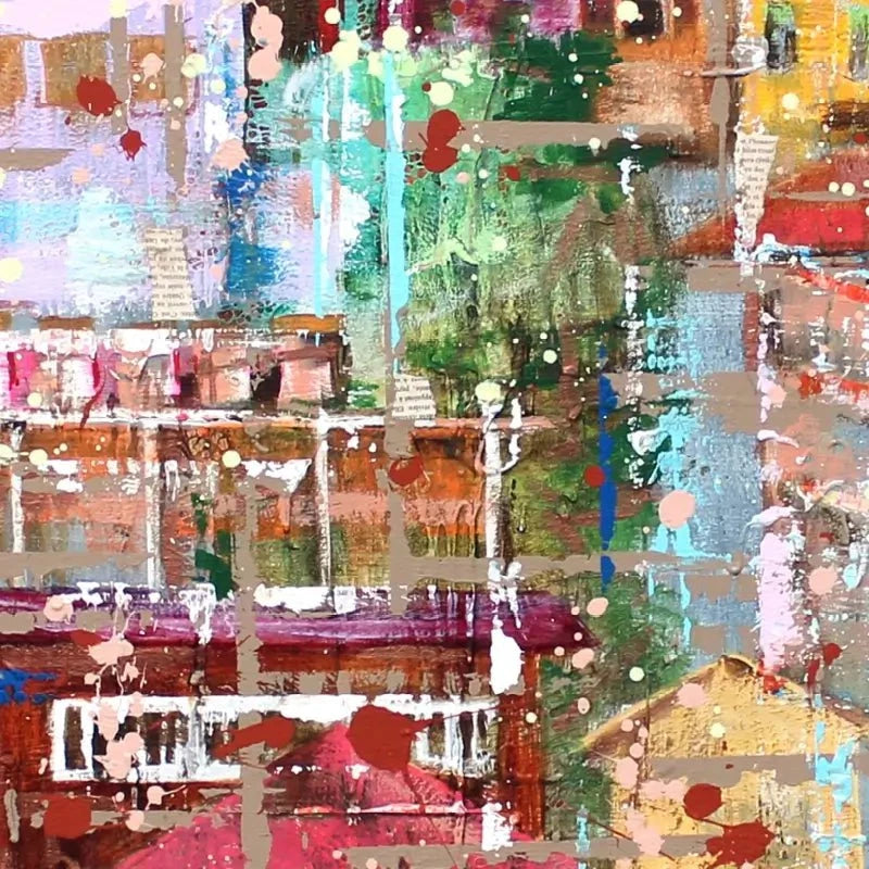 Art City Houses Art Print Art City Houses Art Print wall art product Studio Paint-Ing