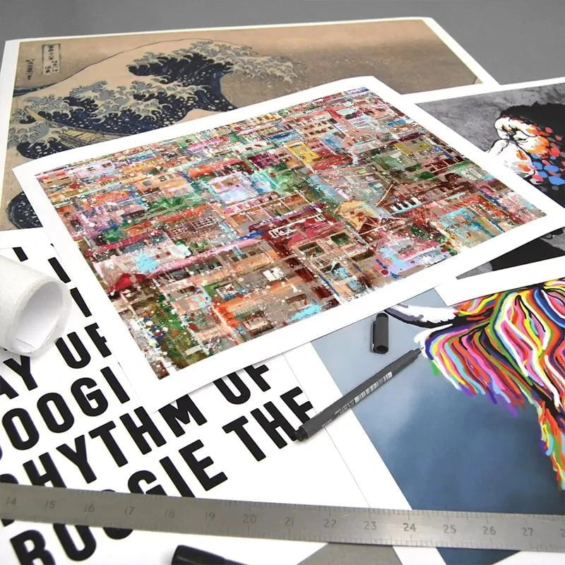 Art City Houses Art Print Art City Houses Art Print wall art product Studio Paint-Ing