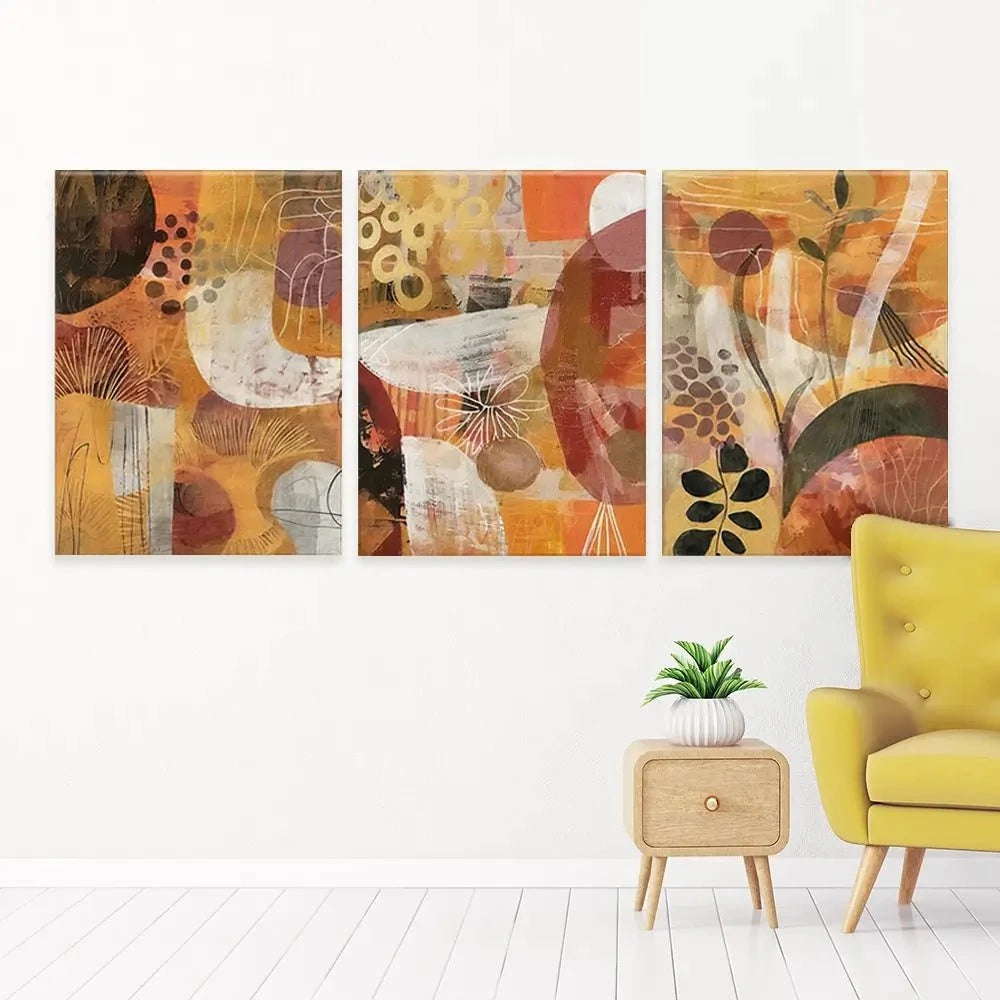 Autumn Abstracts Trio Canvas Print Autumn Abstracts Trio Canvas Print wall art product RileyB - Independent