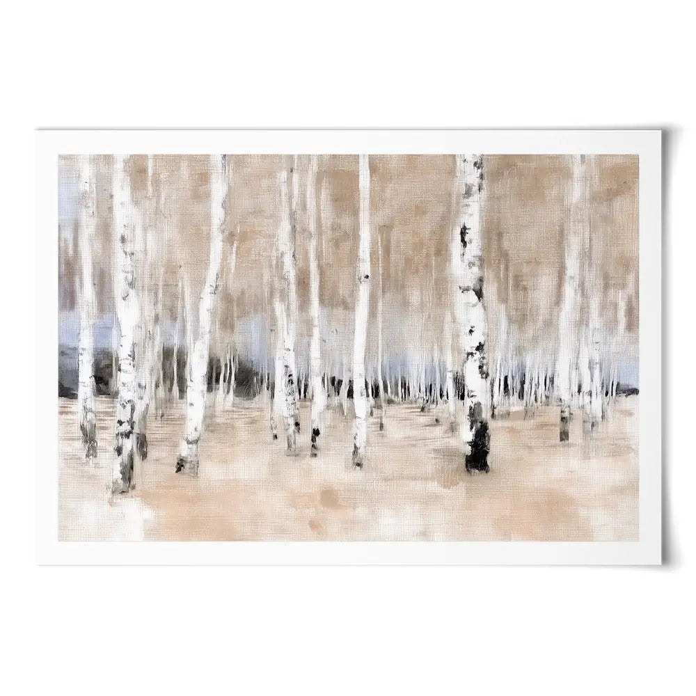 Autumn Birch Grove Art Print Autumn Birch Grove Art Print wall art product Chromatic Storm Studio