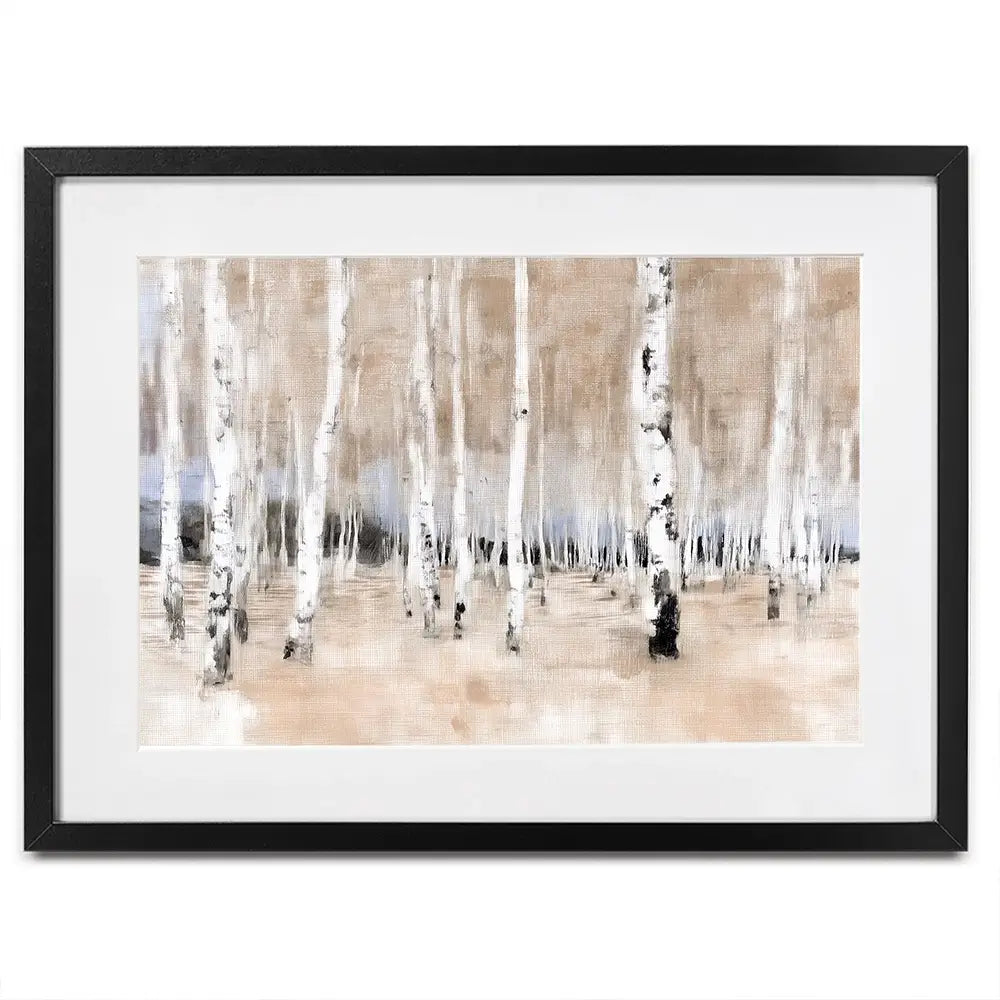 Autumn Birch Grove Framed Art Print Autumn Birch Grove Framed Art Print wall art product Chromatic Storm Studio