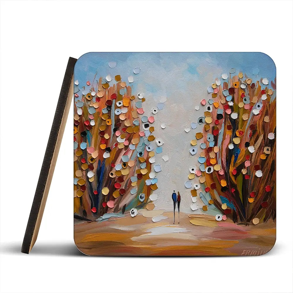 Autumn Garden Coaster Set Autumn Garden Coaster Set wall art product Ekaterina Ermilkina
