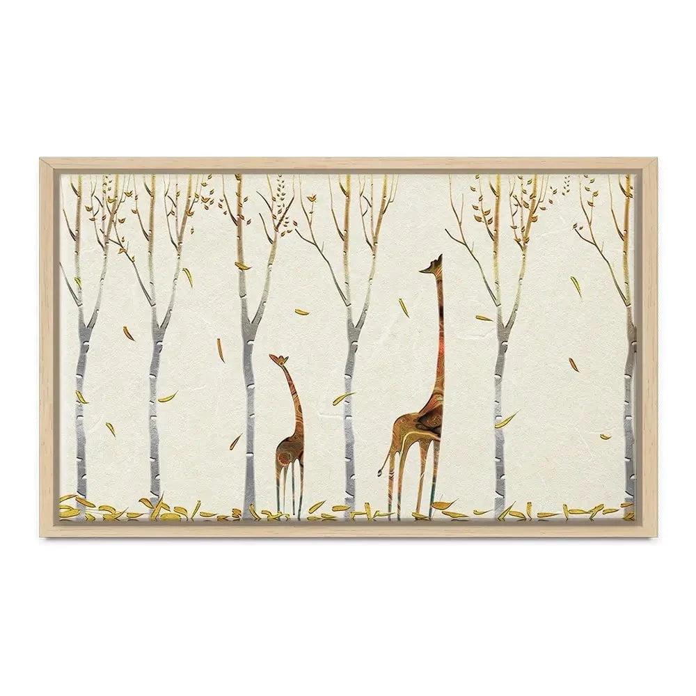 Autumn Giraffes Canvas Print Autumn Giraffes Canvas Print wall art product Tim Kats / Shutterstock