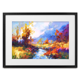 Autumn Impressions Framed Art Print wall art product Leon Devenice