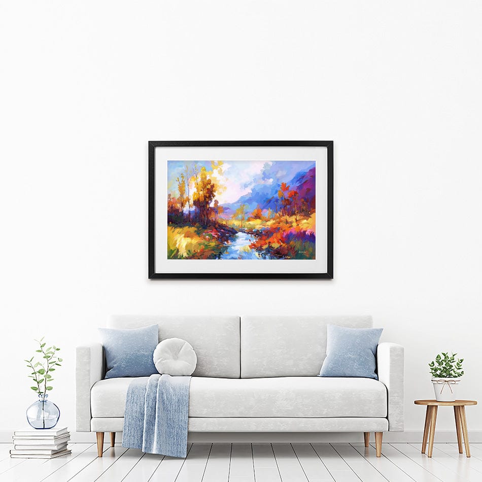 Autumn Impressions Framed Art Print wall art product Leon Devenice